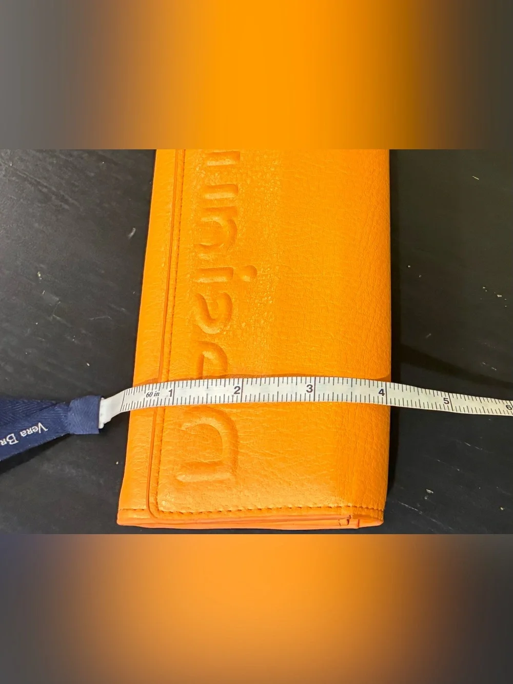 Desigual Wallet Half Logo Mariona Flap Wallet /ID Case Faux Leather Orange